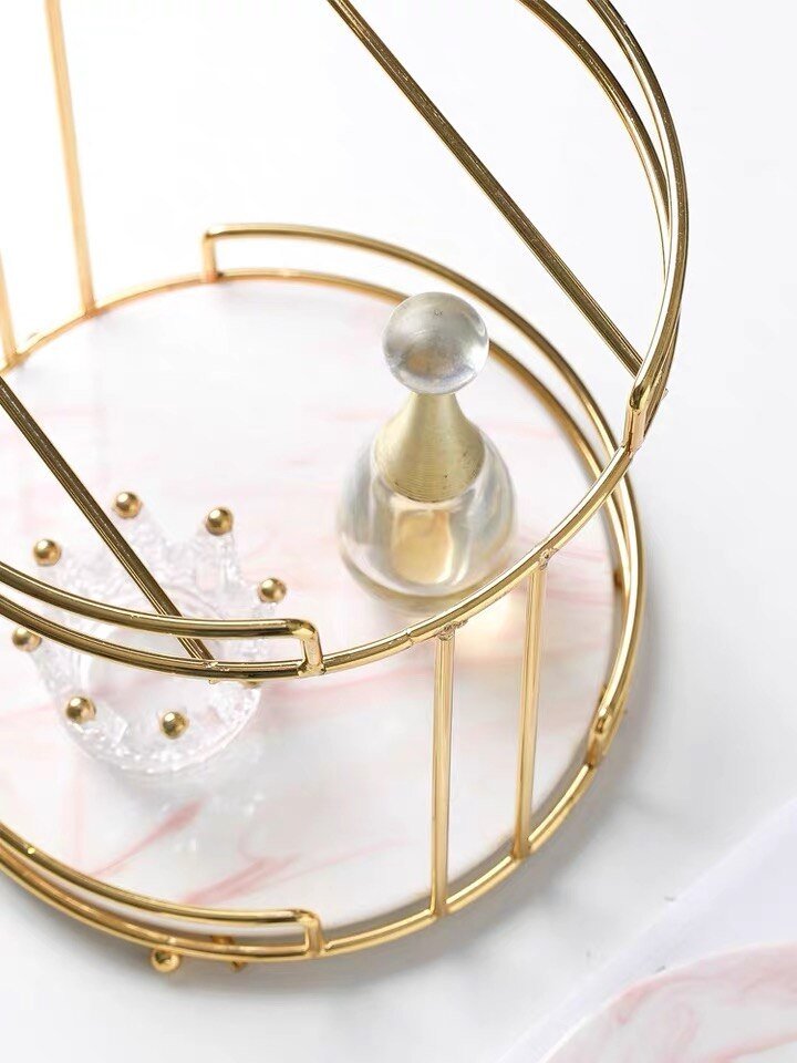 Rangement Maquillage en Marbe - Range Maquillage