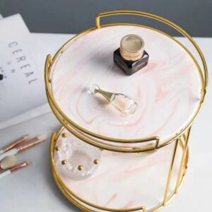Rangement Maquillage en Marbe - Range Maquillage
