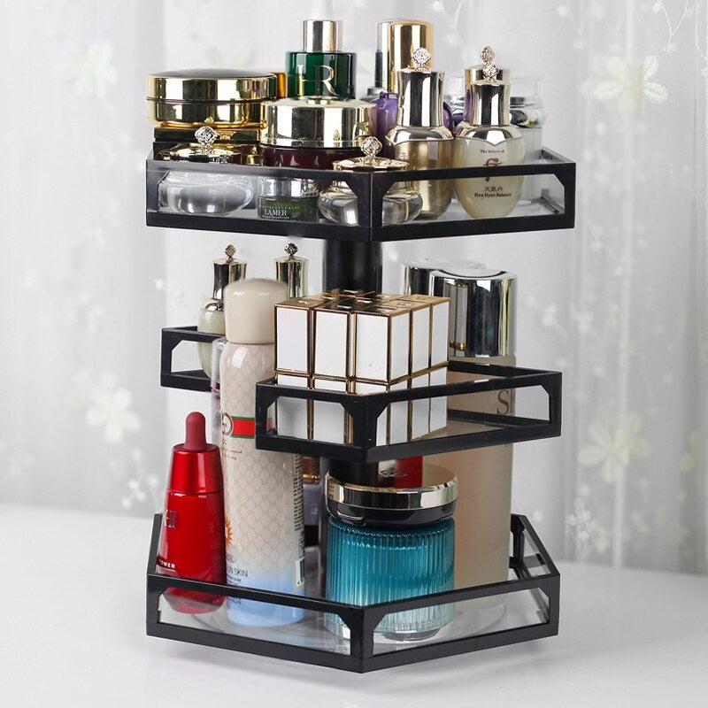 Tour de Rangement à Maquillage Rotatif - Range Maquillage