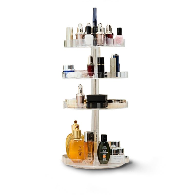 Tour de Rangement Maquillage Acrylique Tournant - Range Maquillage