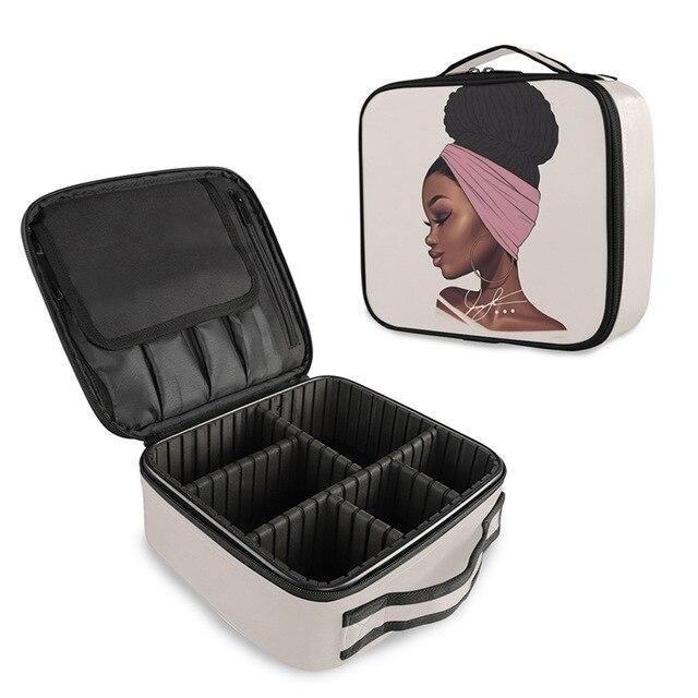 Trousse Afro pour Rangement de Maquillage - Range Maquillage