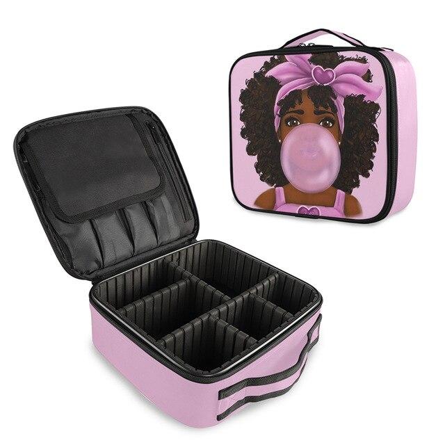 Trousse Afro pour Rangement de Maquillage - Range Maquillage
