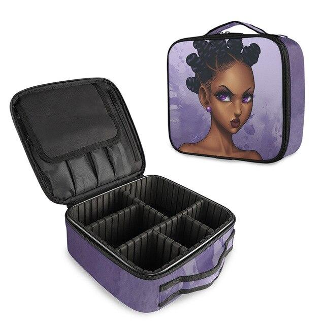 Trousse Afro pour Rangement de Maquillage - Range Maquillage