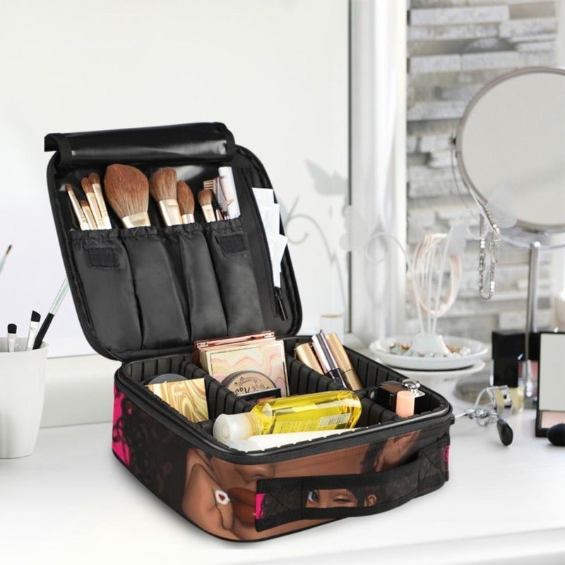 Trousse Afro pour Rangement de Maquillage - Range Maquillage