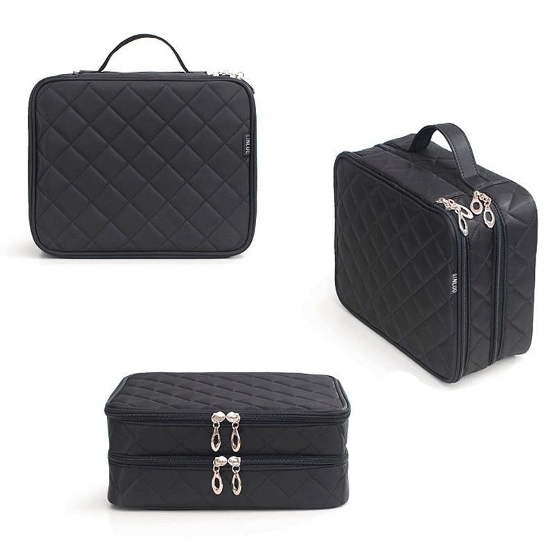 Trousse de Maquillage à 2 Compartiments Einluo™ - Range Maquillage