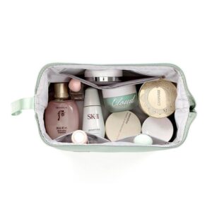 Trousse de Maquillage avec Grande Ouverture et Double Compartiment - Range Maquillage