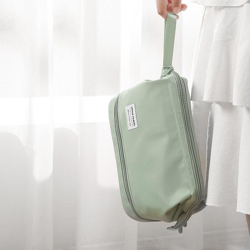 Trousse de Maquillage avec Grande Ouverture et Double Compartiment - Range Maquillage