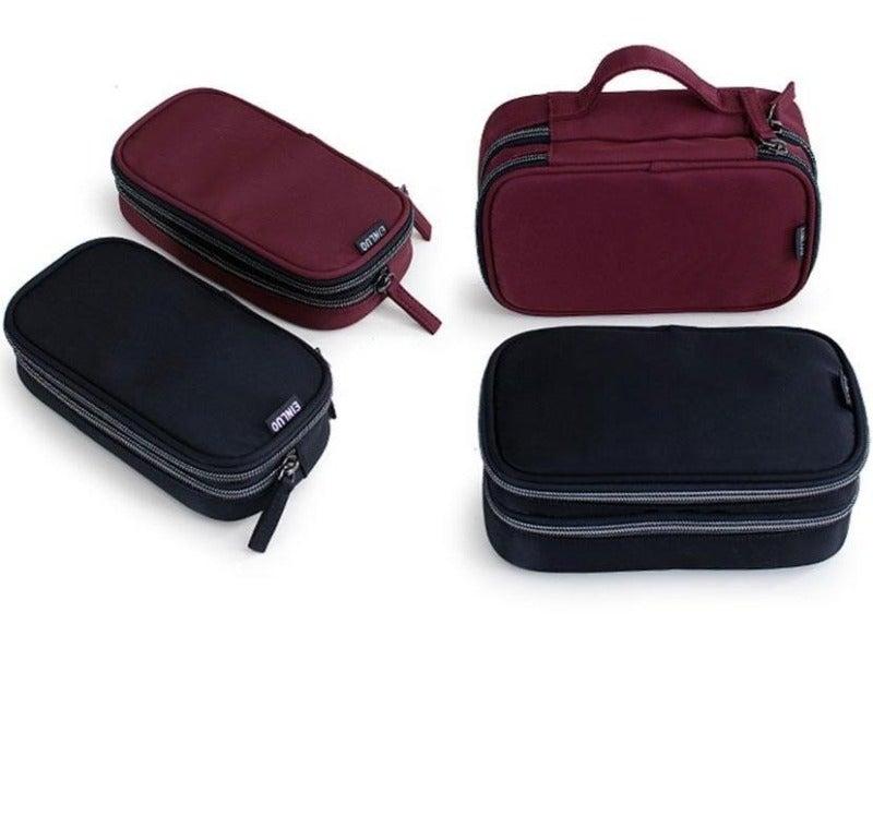 Trousse de Maquillage avec Miroir Einluo™ - Range Maquillage
