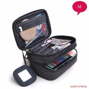 Trousse de Toilette avec Double Compartiment - Range Maquillage