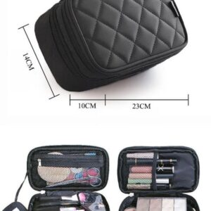 Trousse de Toilette avec Double Compartiment - Range Maquillage