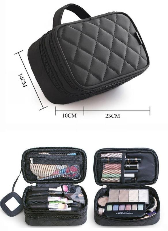 Trousse de Toilette avec Double Compartiment - Range Maquillage