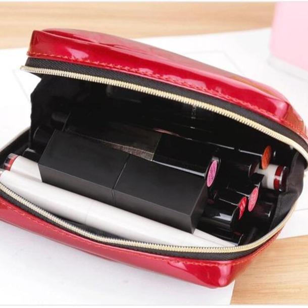 Trousse de Toilette en Cuir Femme - Range Maquillage