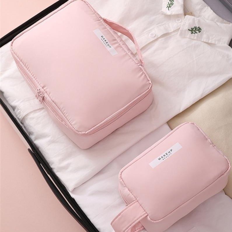 Trousse de Toilette Rectangulaire pour Femme Makeup Beauty™ - Range Maquillage