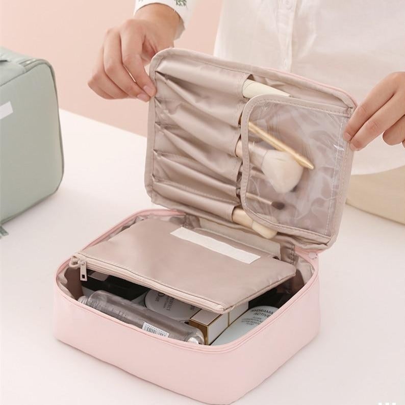 Trousse de Toilette Rectangulaire pour Femme Makeup Beauty™ - Range Maquillage