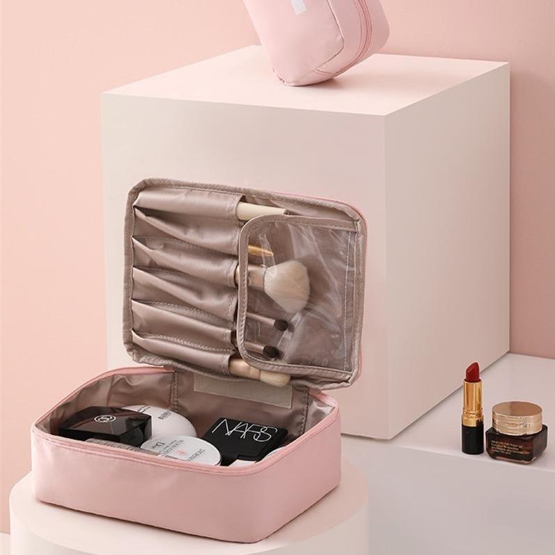 Trousse de Toilette Rectangulaire pour Femme Makeup Beauty™ - Range Maquillage
