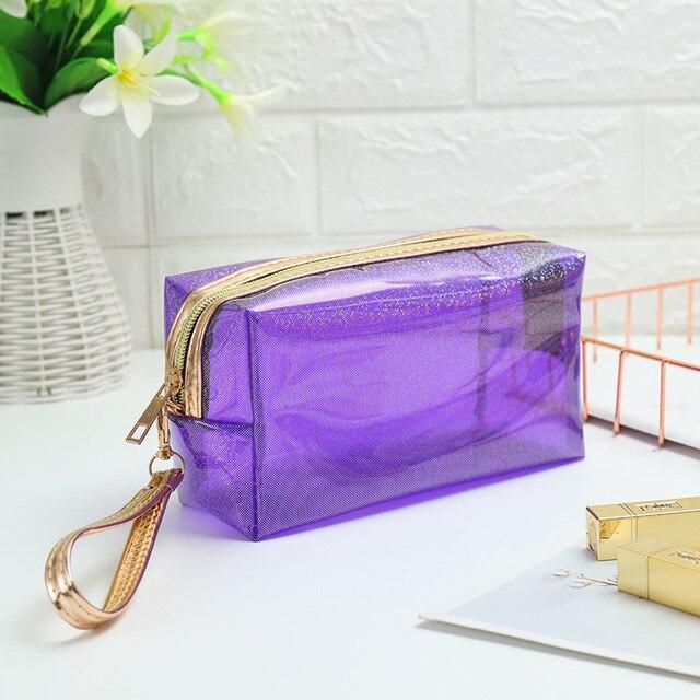 Trousse Transparente de Couleur - Range Maquillage