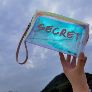 Trousse Transparente de Couleur - Range Maquillage