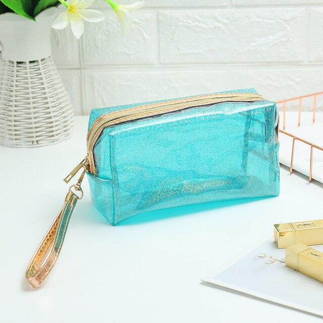 Trousse Transparente de Couleur - Range Maquillage