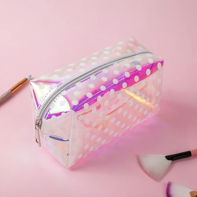 Trousse Transparente de Couleur - Range Maquillage