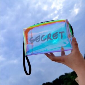 Trousse Transparente de Couleur - Range Maquillage