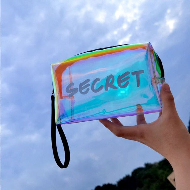 Trousse Transparente de Couleur - Range Maquillage