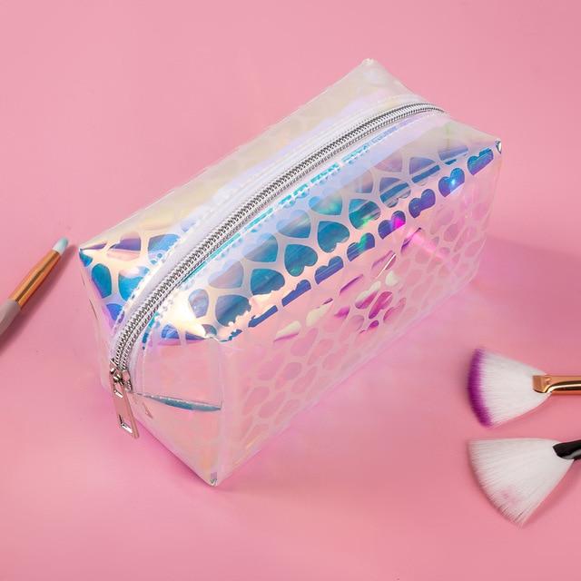 Trousse Transparente de Couleur - Range Maquillage