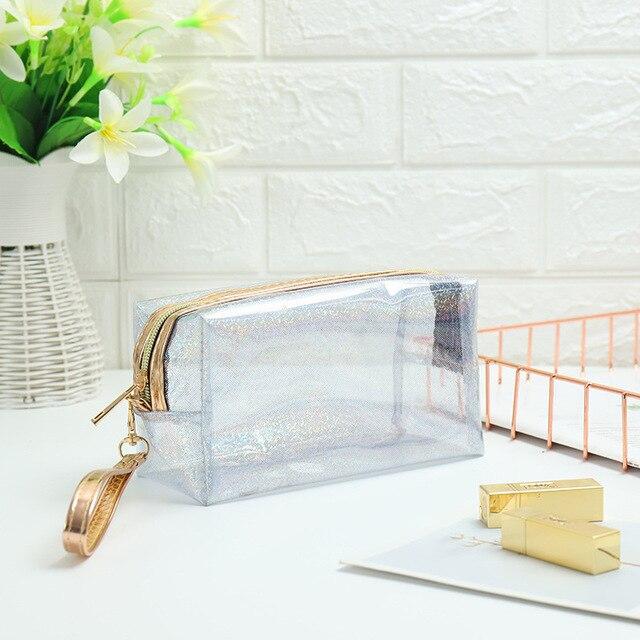 Trousse Transparente de Couleur - Range Maquillage