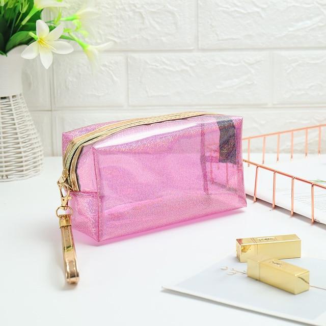 Trousse Transparente de Couleur - Range Maquillage