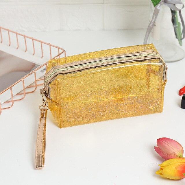 Trousse Transparente de Couleur - Range Maquillage