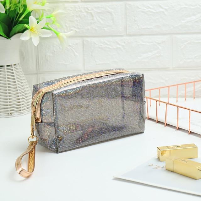 Trousse Transparente de Couleur - Range Maquillage