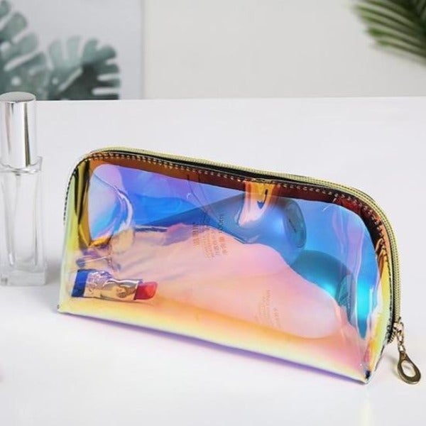 Trousse Transparente Multicolore - Range Maquillage