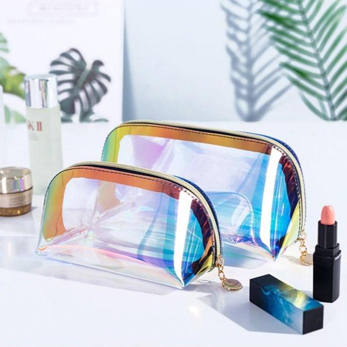Trousse Transparente Multicolore - Range Maquillage