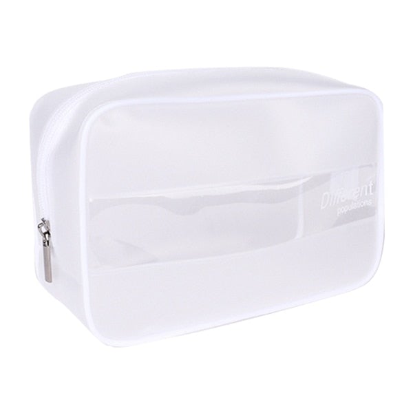 Trousse Transparente Rectangulaire - Range Maquillage